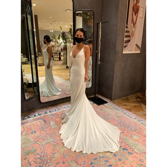 BHLDN Jenny Yoo Marnie Wedding Gown Size 12 - Picture 10 of 16